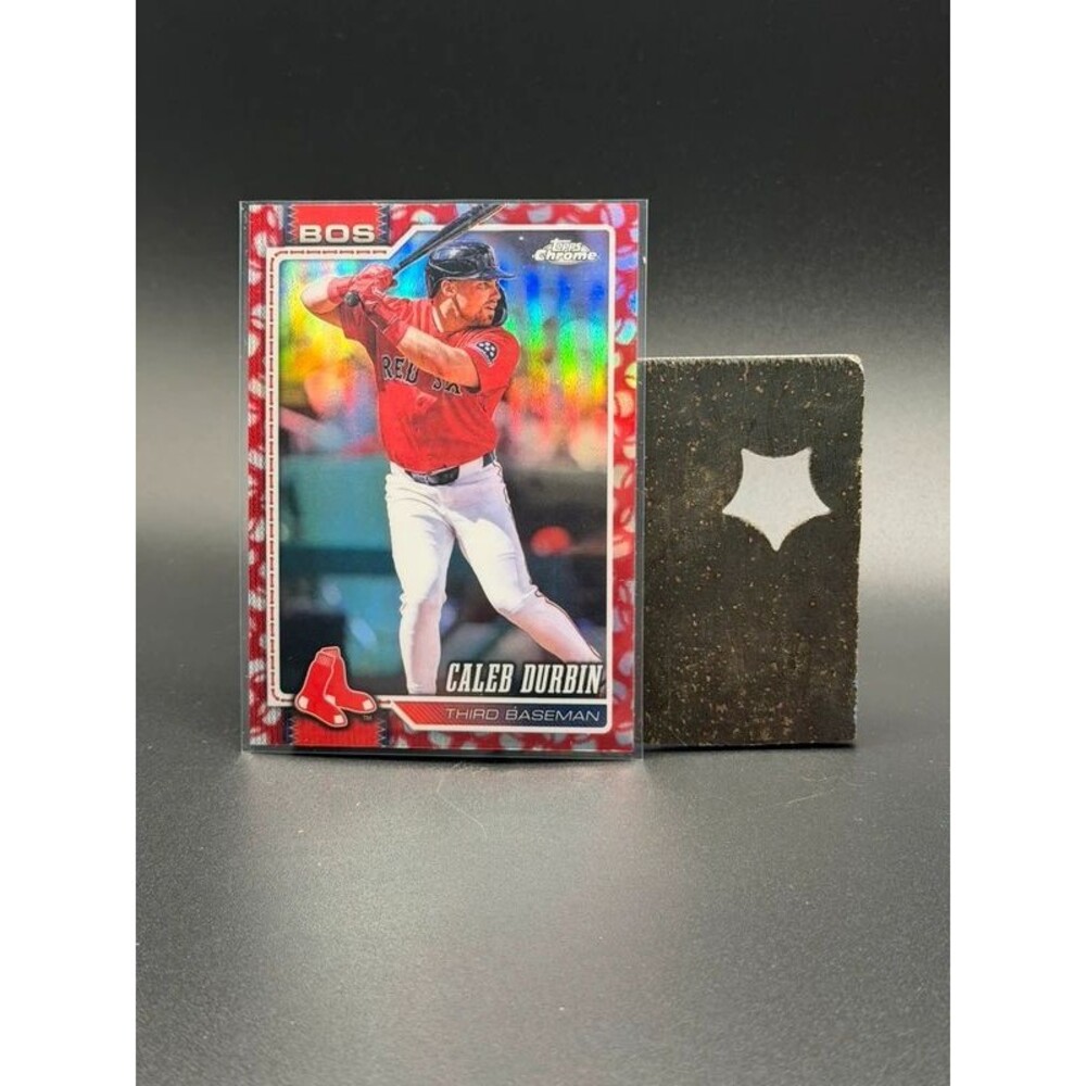 2026 Topps Chrome Caleb Durbin Red Baseball Border Parallel #209 Red Sox